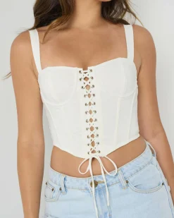 Dolly Lace Up Top