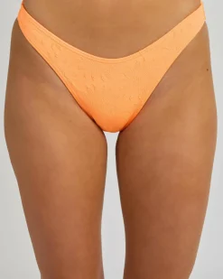 Dusk Textured High Leg Cheeky Bikini Bottom