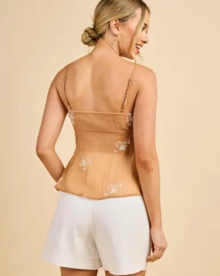 Elara Split Front Top