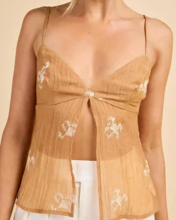 Elara Split Front Top