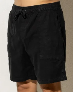 Elastic Patch Pocket Shorts