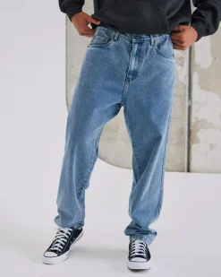 Embroided Denim Standard Jeans