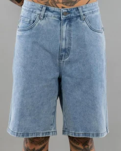 Embroidered Denim Shorts