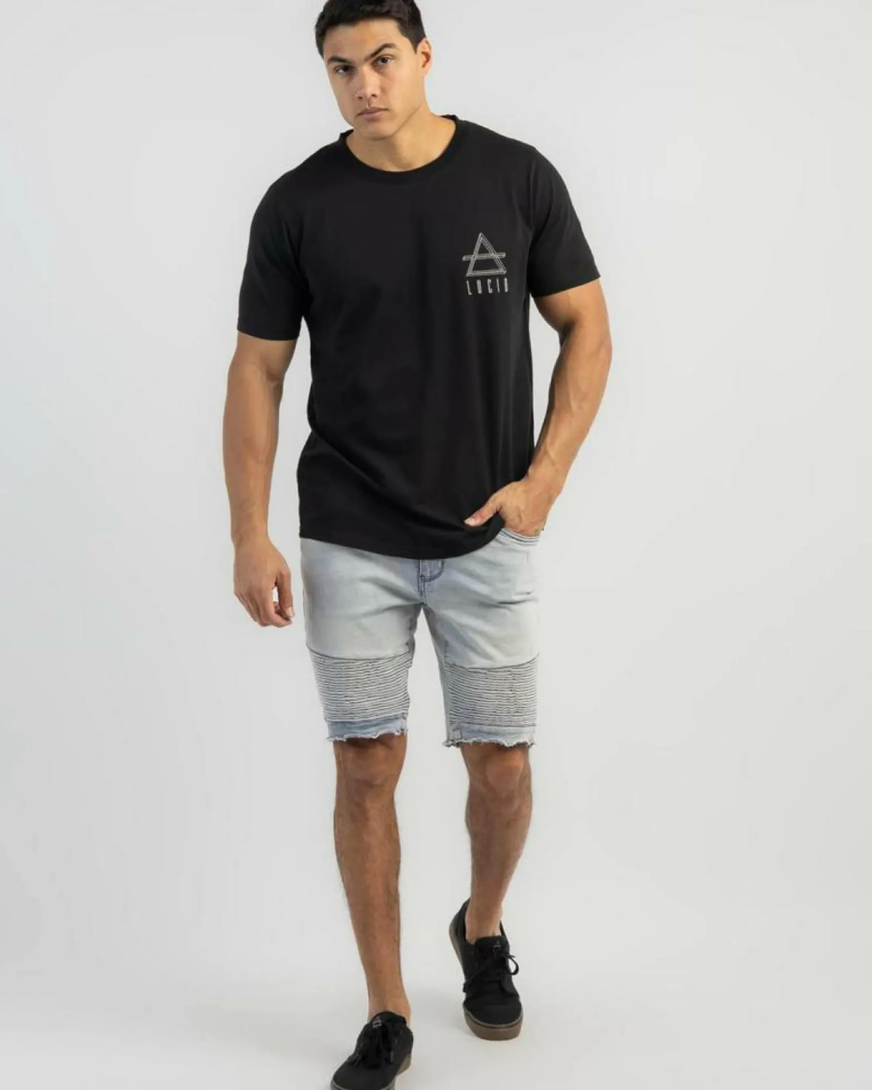 Expansion Denim Shorts