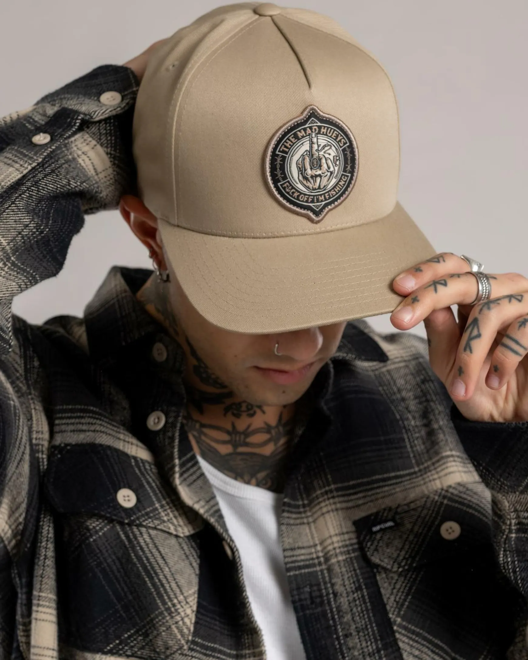 Fk Off Fish On Snapback Cap