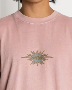 Flame Printed Vintage T-Shirt