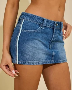 Flip Mommy Mini Denim Skirt
