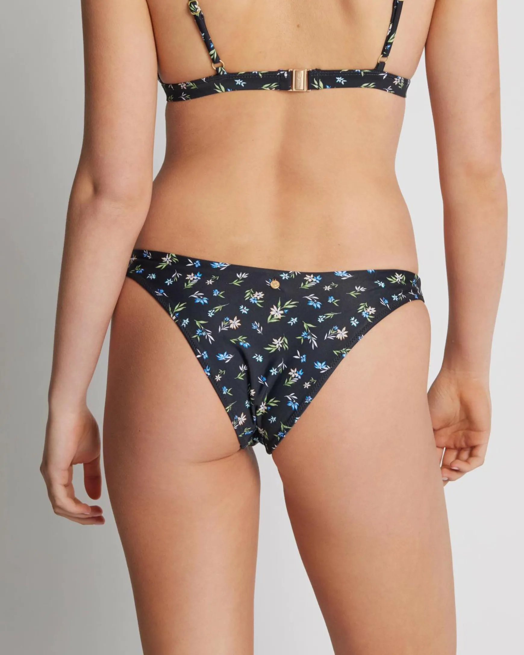 Fluer Floral High Cut Bikini Bottom