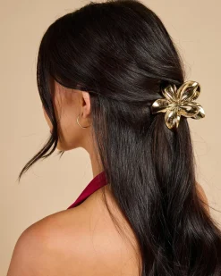 Frangipani Hair Claw Clip