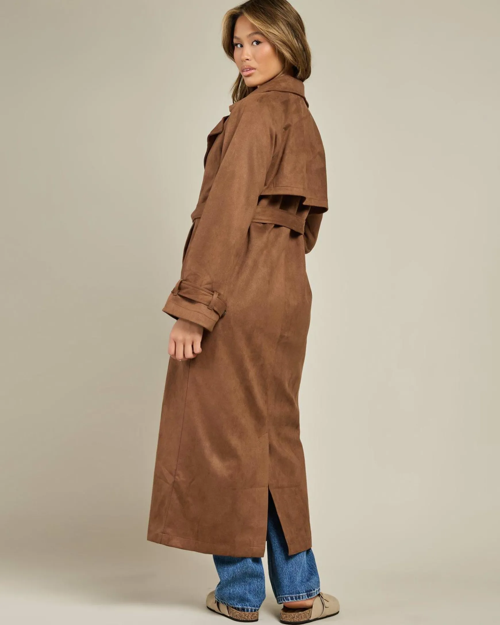Frankie Faux Suede Coat