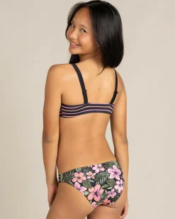 Girls' Active Floral Bralette Bikini Set