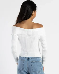 Girls' Ari Off Shoulder Knit Top
