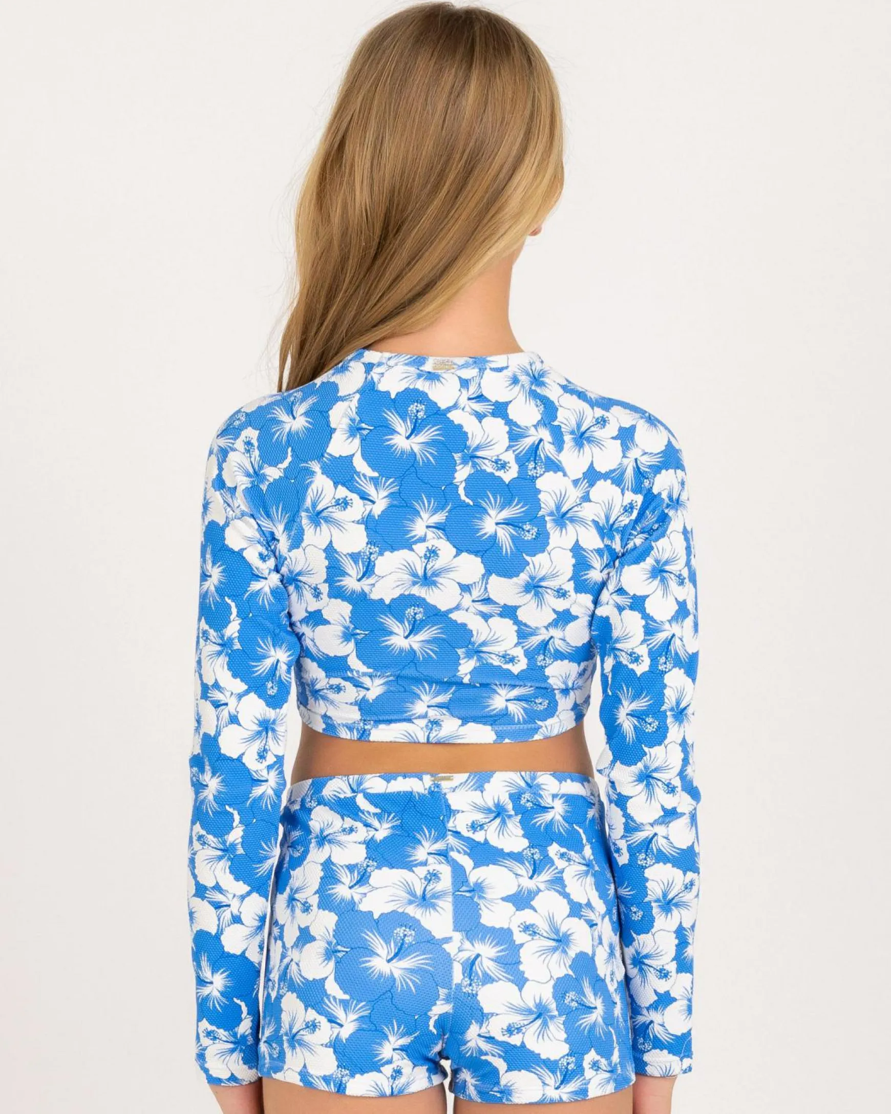 Girls' Aruba Crop Long Sleeve Rash Vest Set