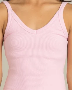 Girls' Basic V Neck Top