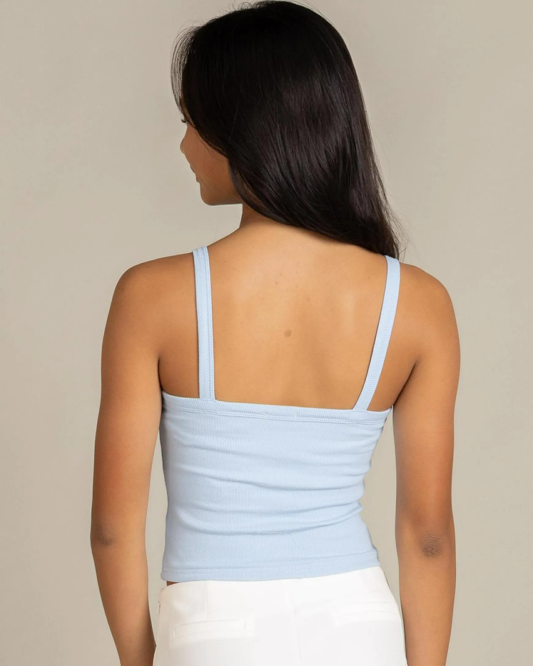 Girls' Basic V Neck Top