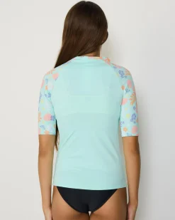 Girls' Beach Bay Short Sleeve Rash Vest