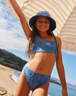 Girls' Beach Check Bralette Bikini Set