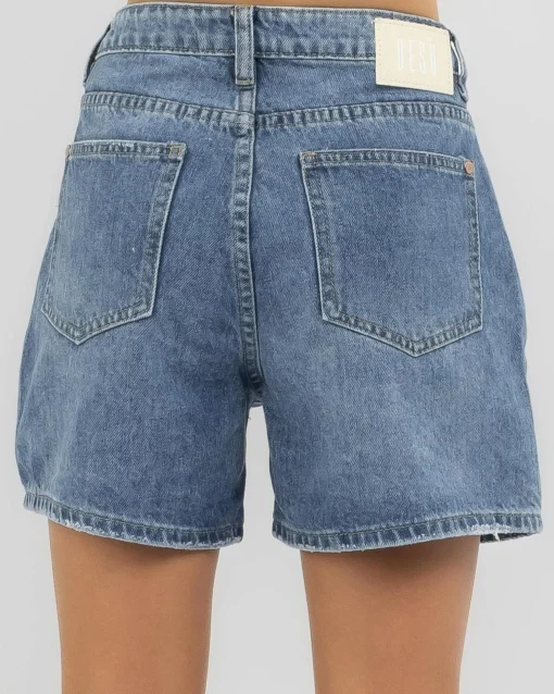Girls' Byron Mid Denim Shorts