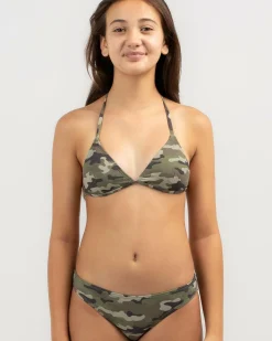 Girls' Camo Triangle Bikini Set