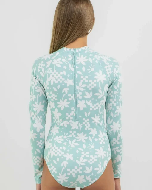 Girls' Catch A Wave Long Sleeve Surfsuit