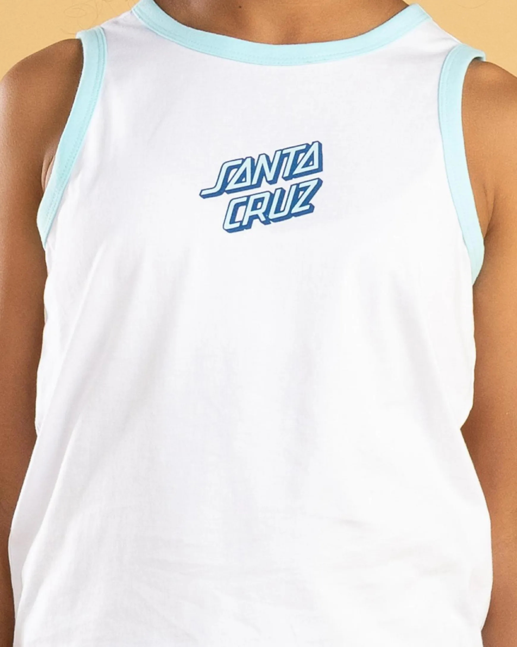 Girls' Checker Heart Stack Centre Tank Top