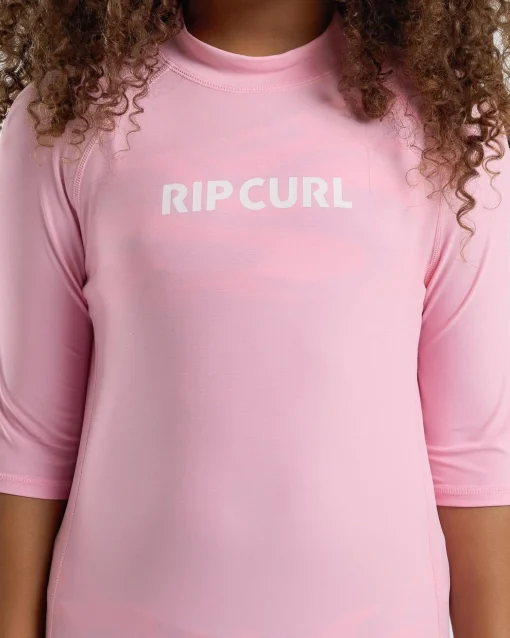 Girls' Classic Surf Short Sleeve Rash Vest