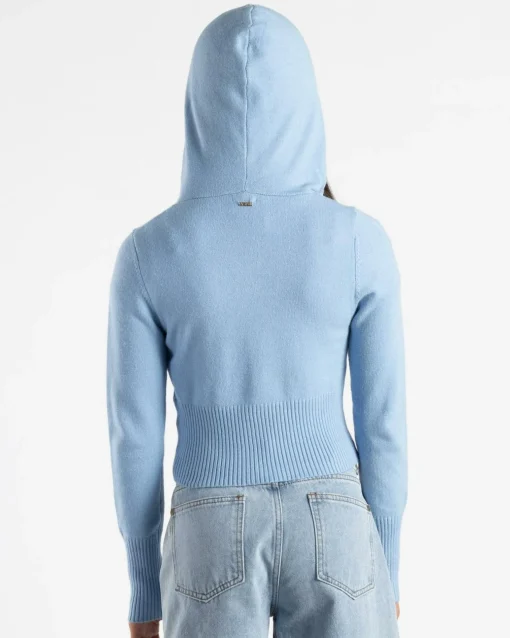 Girls' Cora Hooded Zip Knit Jumper