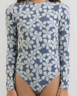 Girls' Drifter Floral Long Sleeve Surfsuit