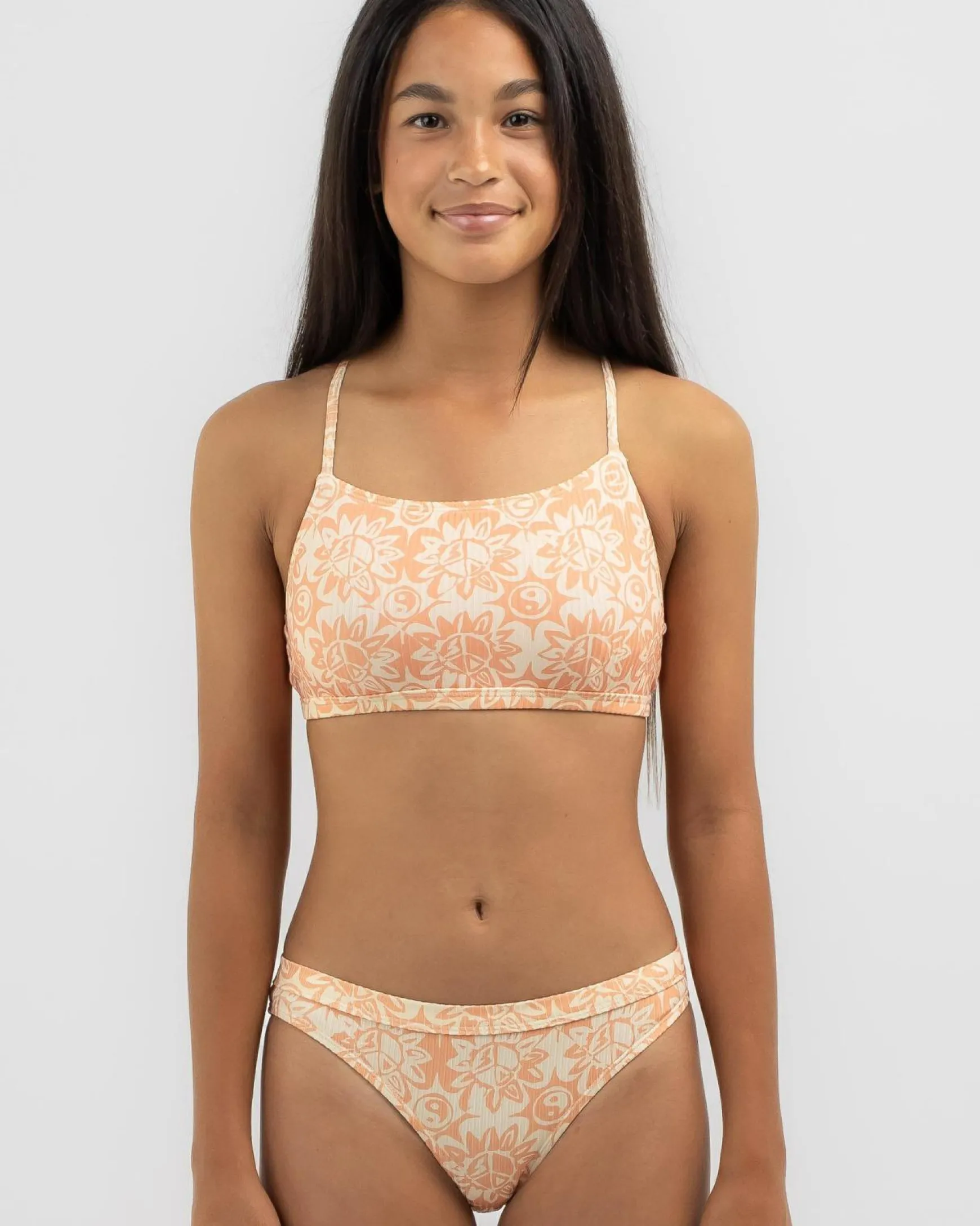 Girls' Earthwaves 3 Piece Short Sleeve Rash Vest Set