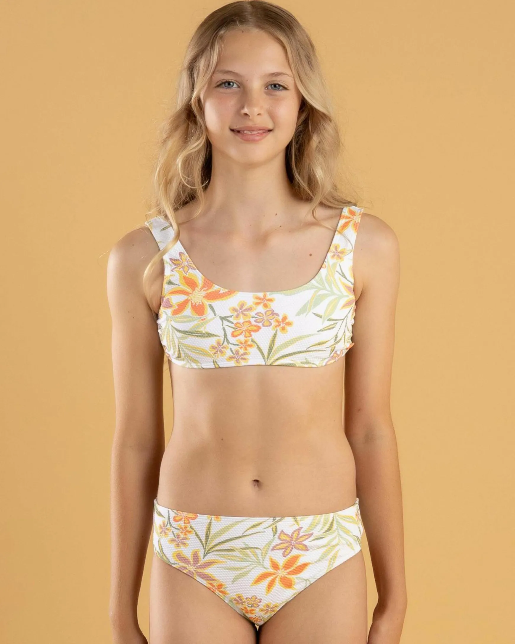 Girls' Floral Horizon Bralette Bikini Set