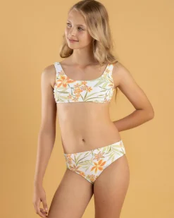Girls' Floral Horizon Bralette Bikini Set