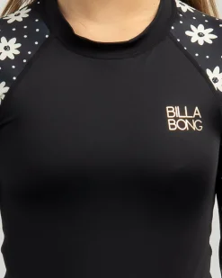 Girls' Flowers In The Sky Long Sleeve Surfsuit