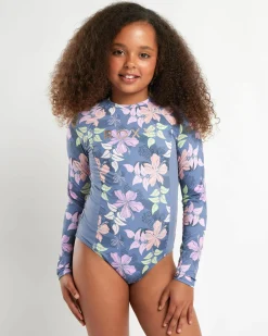 Girls' Hidden Garden Long Sleeve Surfsuit