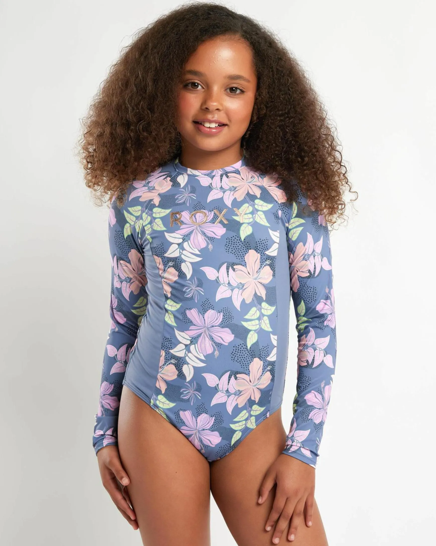 Girls' Hidden Garden Long Sleeve Surfsuit