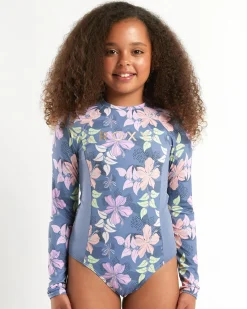 Girls' Hidden Garden Long Sleeve Surfsuit