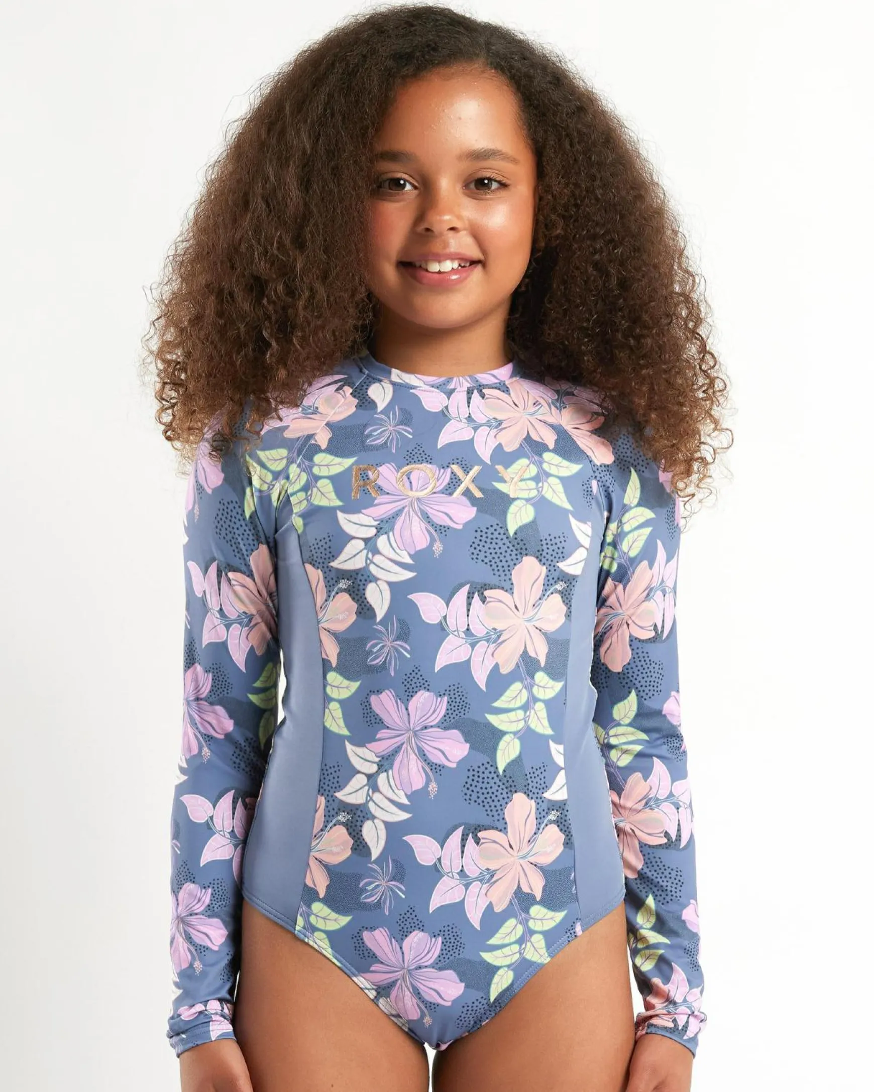 Girls' Hidden Garden Long Sleeve Surfsuit