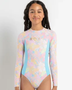 Girls' Hidden Garden Long Sleeve Surfsuit