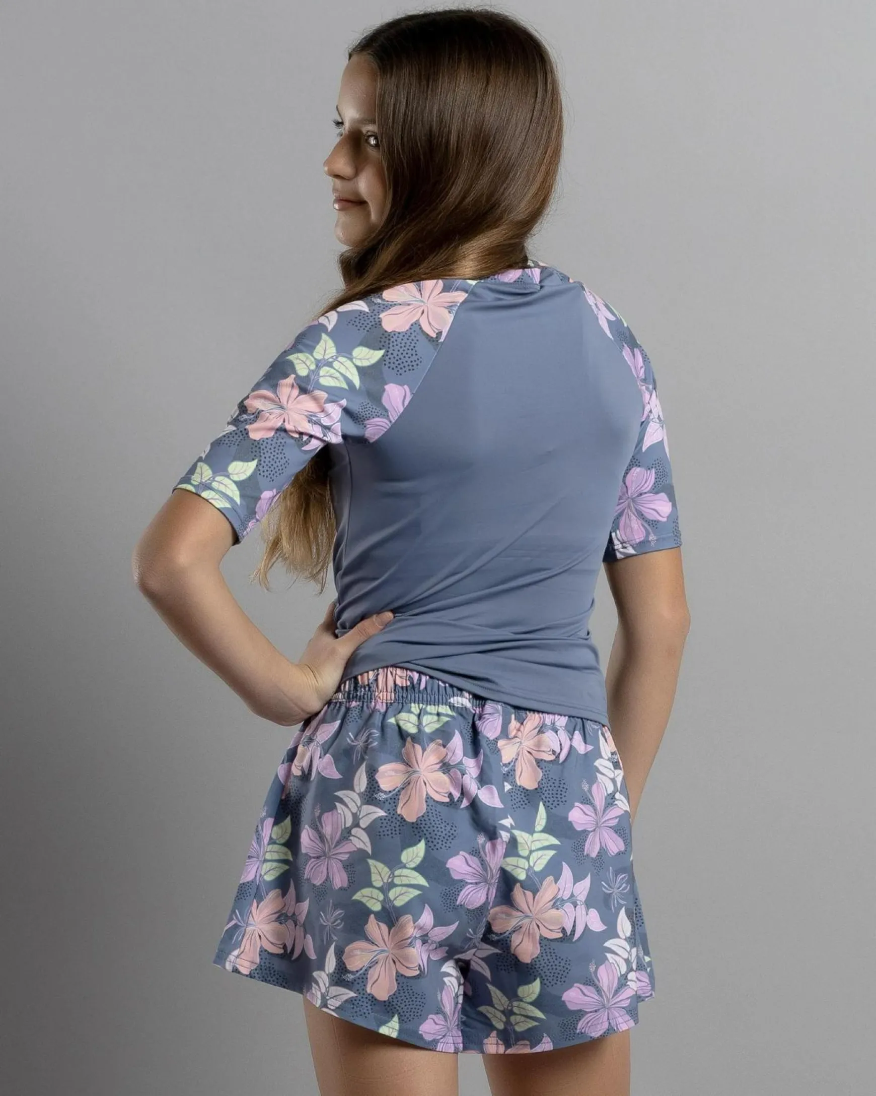 Girls' Hidden Garden Short Sleeve Rash Vest