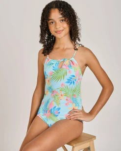 Girls' In Da Jungle One Piece Swimsuit