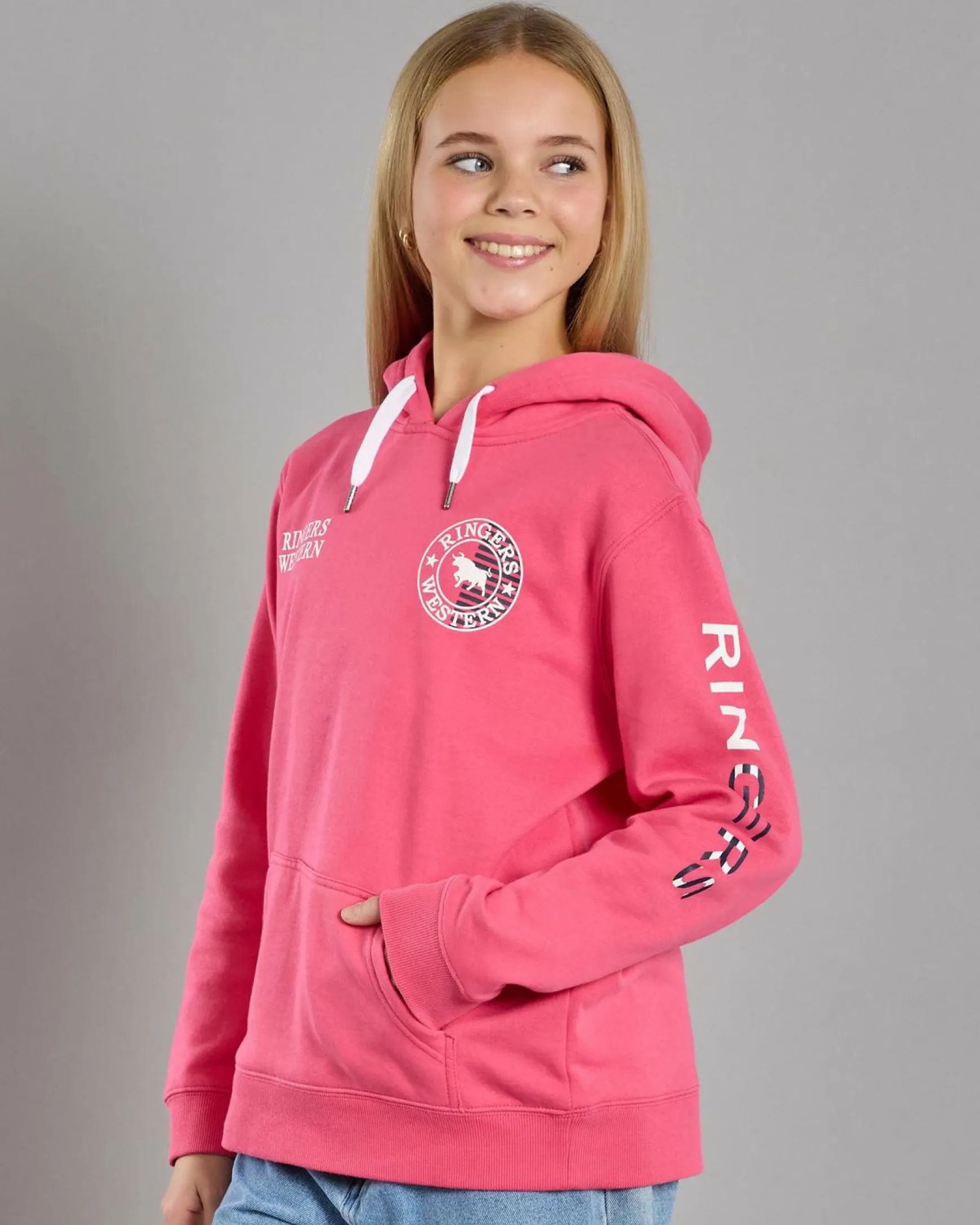 Girls' Jackaroo Flag Hoodie
