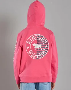 Girls' Jackaroo Flag Hoodie
