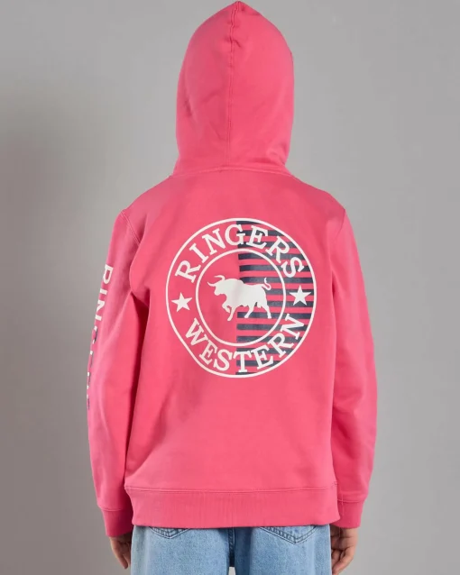 Girls' Jackaroo Flag Hoodie