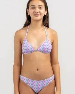 Girls' Mermaid Triangle Bikini Set
