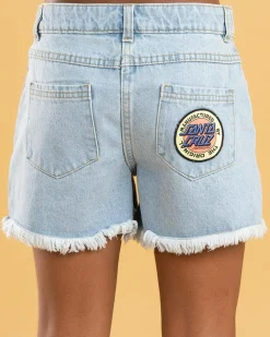 Girls' MFG Retro Dot Denim Shorts