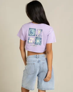 Girls' Mixing Vibes Crop T-Shirt