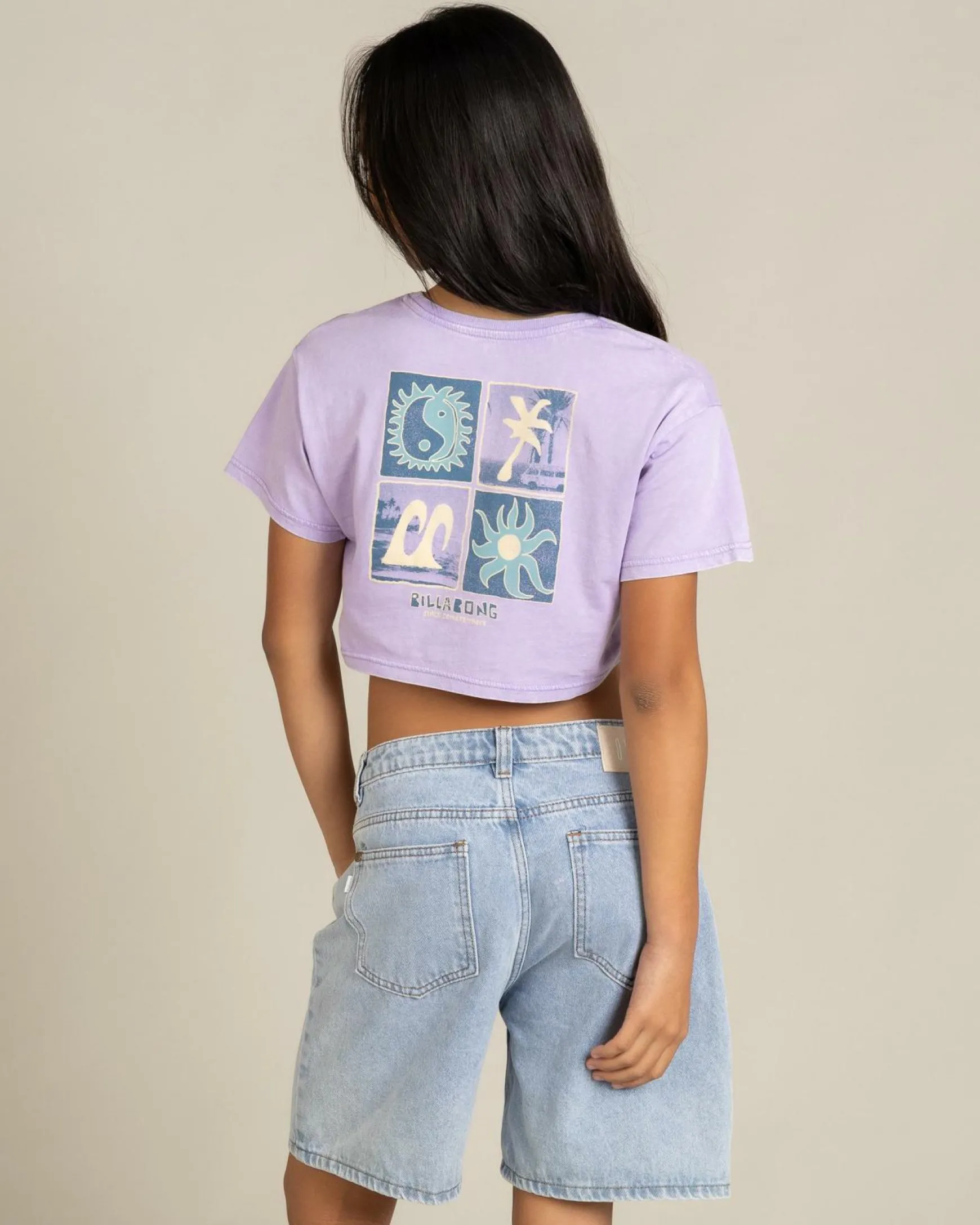Girls' Mixing Vibes Crop T-Shirt