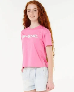 Girls' Neon Isles Cropped T-Shirt