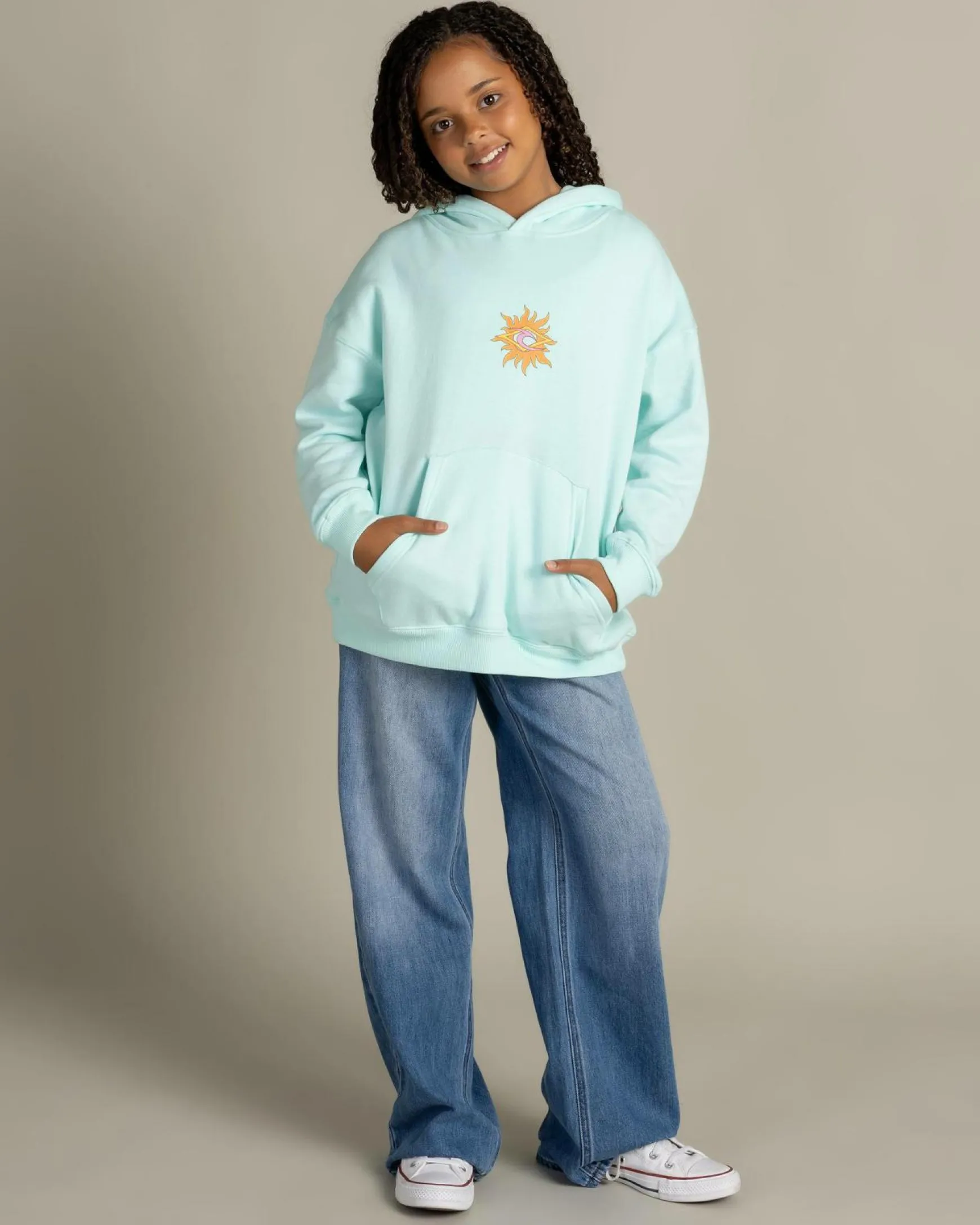 Girl's Neon Isles Surfer Hoodie