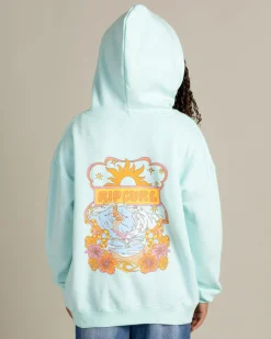 Girl's Neon Isles Surfer Hoodie