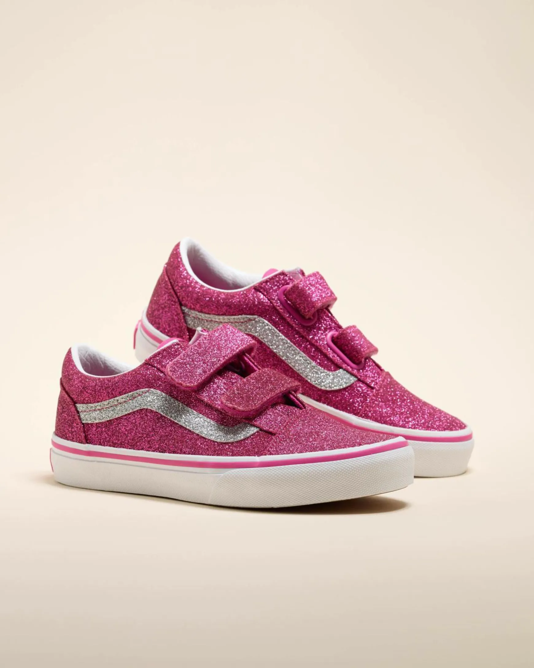 Girls' Old Skool V Glitter Shoes
